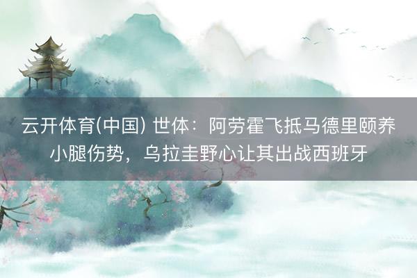 云开体育(中国) 世体：阿劳霍飞抵马德里颐养小腿伤势，乌拉圭野心让其出战西班牙